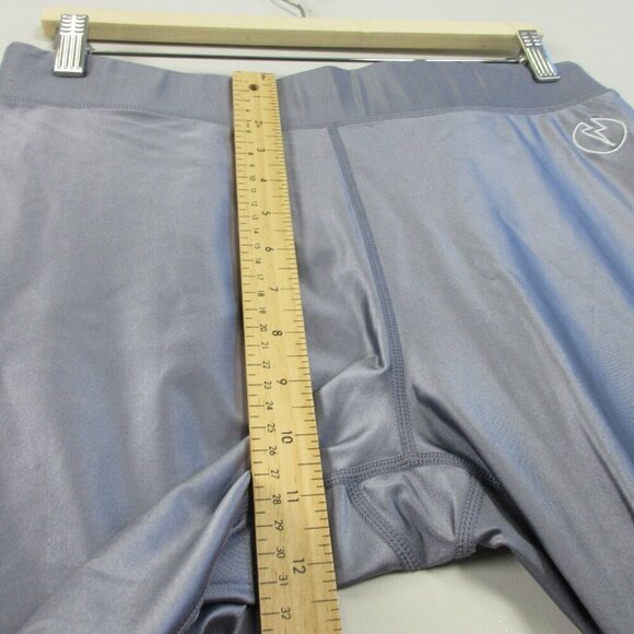 Kapow Meggings Elastic Waist Ankle Leggings Men's L Purple Fitness Workout 280 - Picture 12 of 14